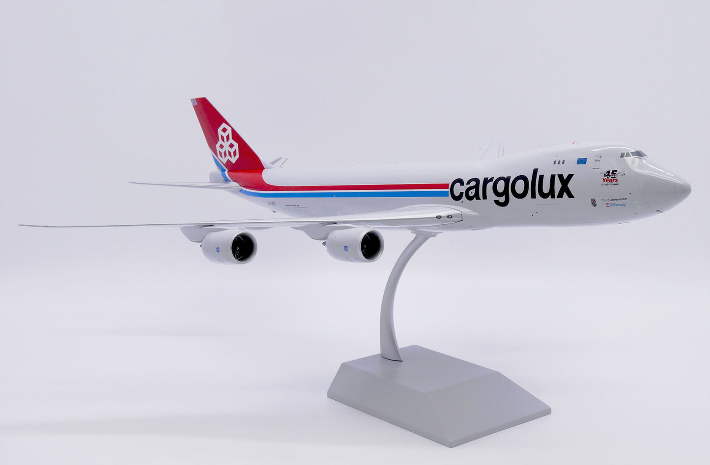 JC WINGS B747-8F CARGOLUX "45 YEARS" (LIMITED TO 59PCS) REG: LX-VCF