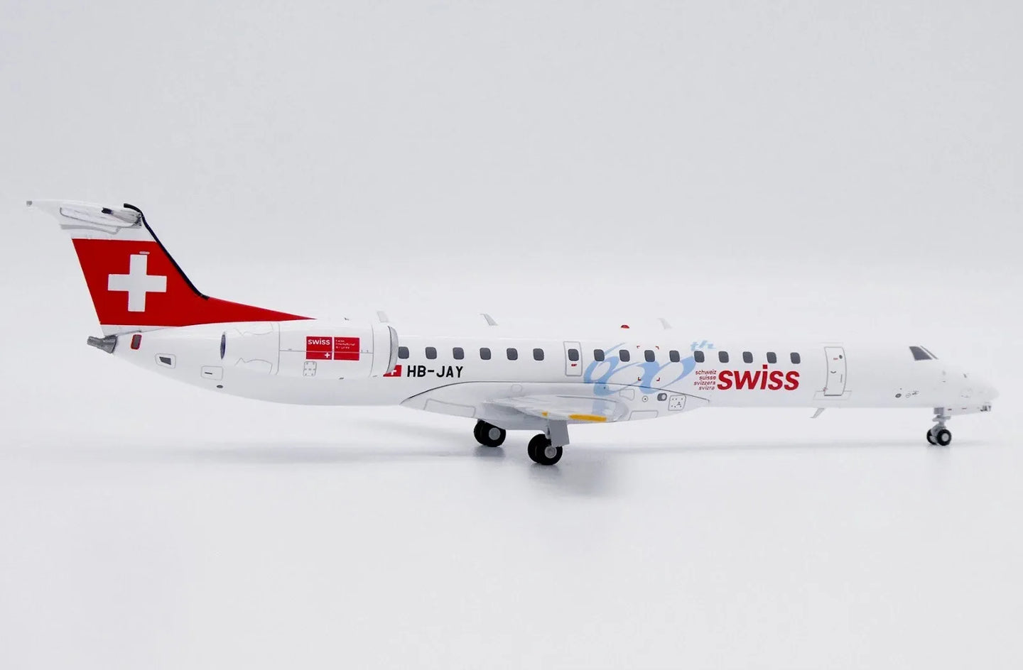 JC WINGS ERJ-145 SWISS "600TH" REG: HB-JAY