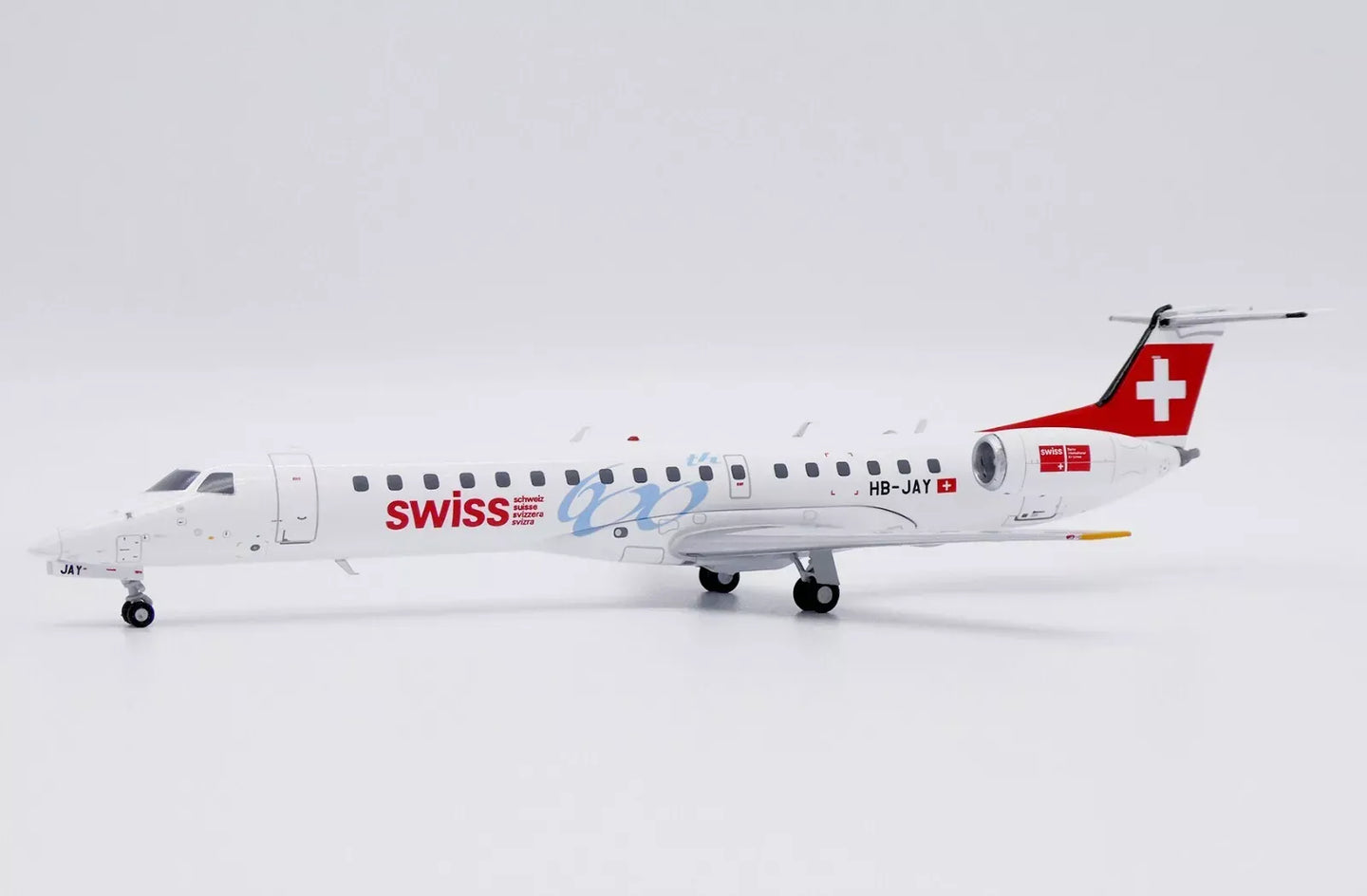 JC WINGS ERJ-145 SWISS "600TH" REG: HB-JAY