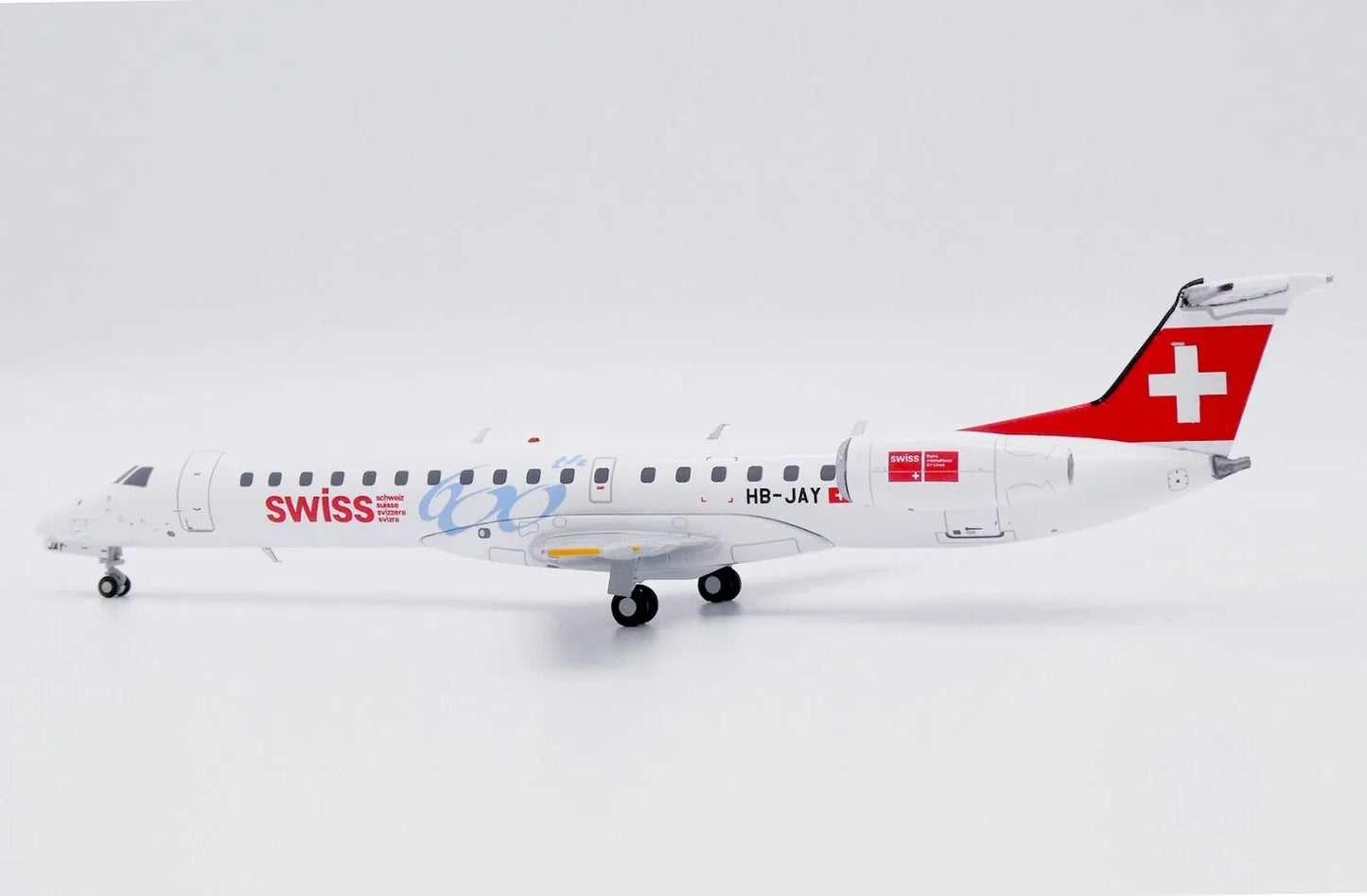 JC WINGS ERJ-145 SWISS "600TH" REG: HB-JAY
