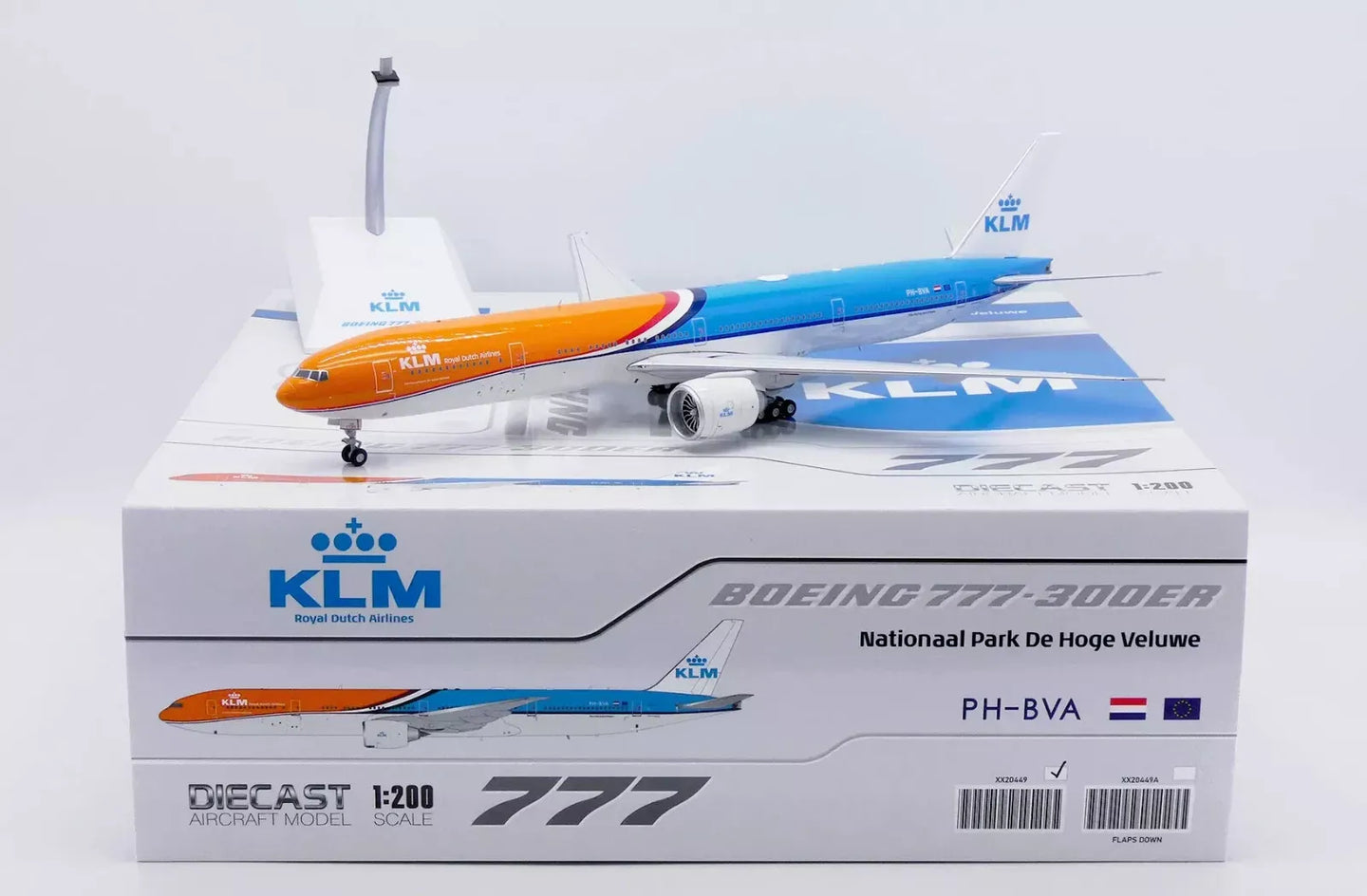 JC WINGS B777-300ER KLM ROYAL DUTCH AIRLINES ORANGE PRIDE REG: PH-BVA