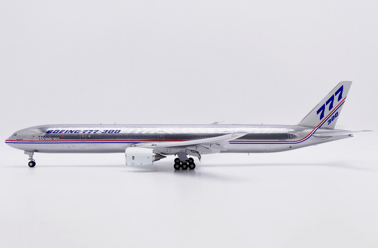 JC WINGS B777-300 HOUSE COLOUR "WORKING TOGETHER" (FLAPS DOWN) (POLISHED) REG: N5014K