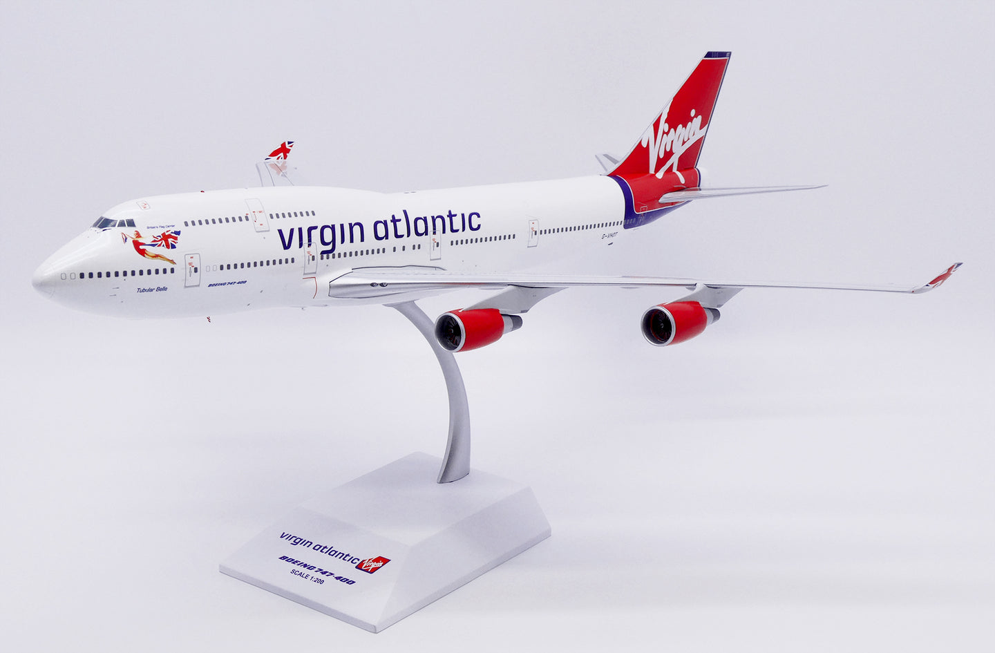 JC WINGS B747-400 VIRGIN ATLANTIC "TUBULAR BELLE" REG: G-VHOT