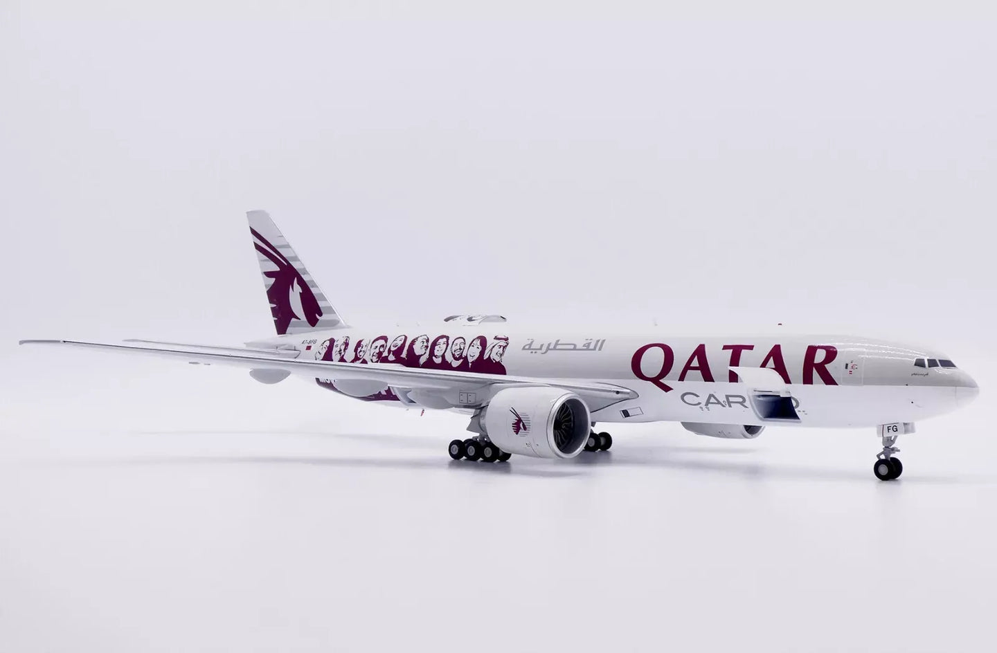 JC WINGS B777F QATAR AIRWAYS CARGO "MOVED BY PEOPLE" (INTERACTIVE SERIES) REG: A7-BFG