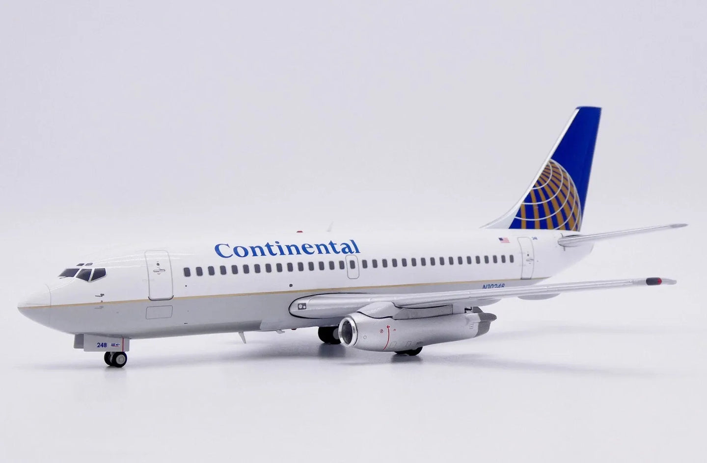 JC WINGS B737-200 CONTINENTAL AIRLINES (POLISHED) REG: N10248