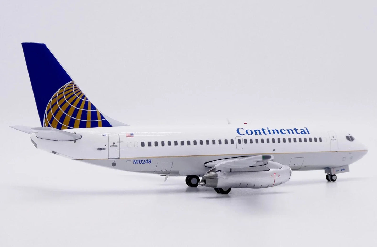 JC WINGS B737-200 CONTINENTAL AIRLINES (POLISHED) REG: N10248
