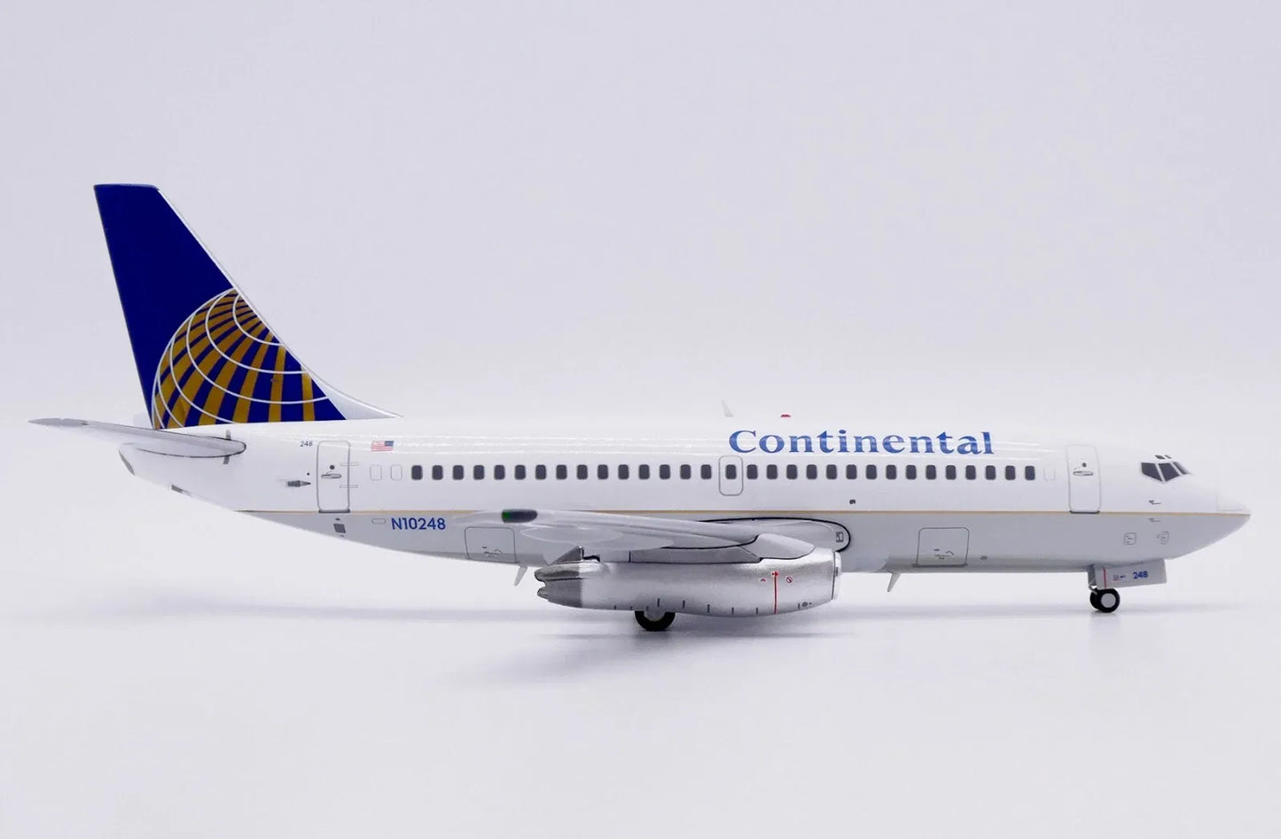 JC WINGS B737-200 CONTINENTAL AIRLINES (POLISHED) REG: N10248