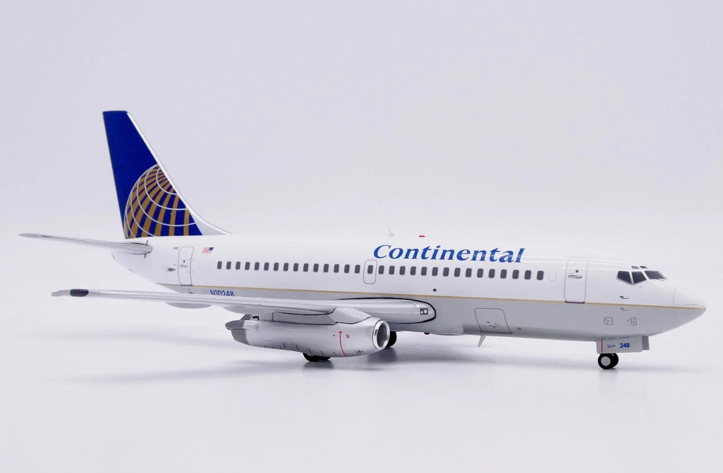 JC WINGS B737-200 CONTINENTAL AIRLINES (POLISHED) REG: N10248