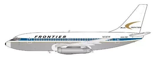 JC WINGS B737-200 FRONTIER AIRLINES (POLISHED) REG: N7377F
