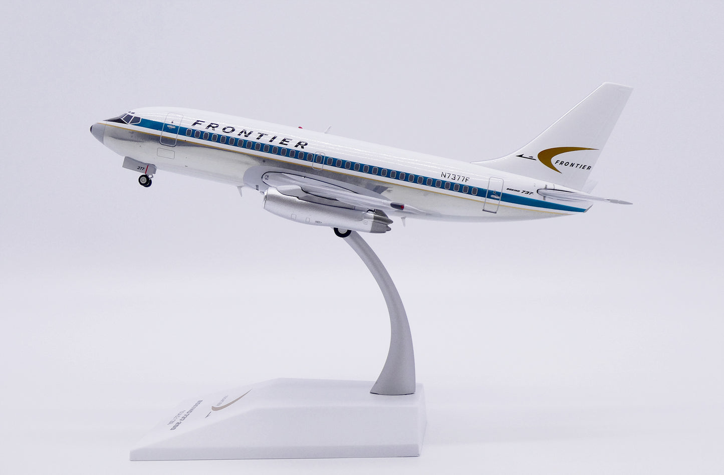 JC WINGS B737-200 FRONTIER AIRLINES (POLISHED) REG: N7377F