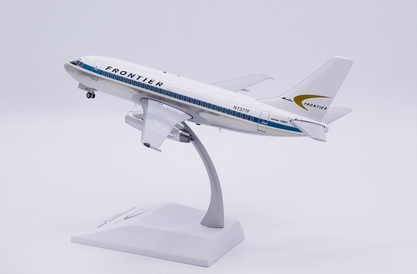 JC WINGS B737-200 FRONTIER AIRLINES (POLISHED) REG: N7377F