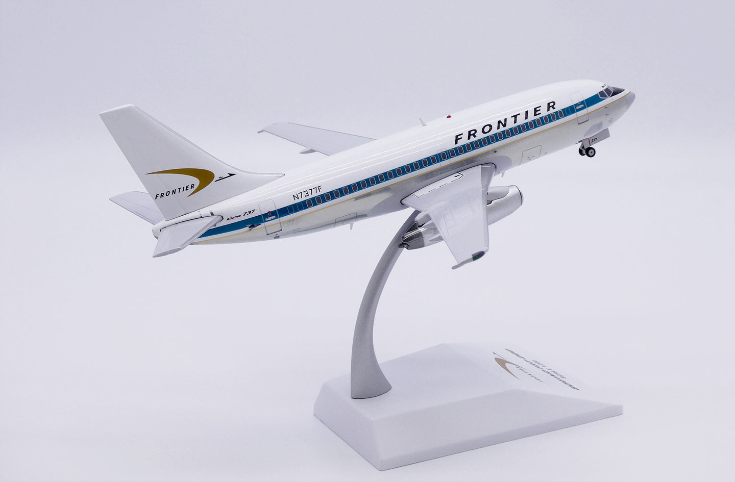 JC WINGS B737-200 FRONTIER AIRLINES (POLISHED) REG: N7377F