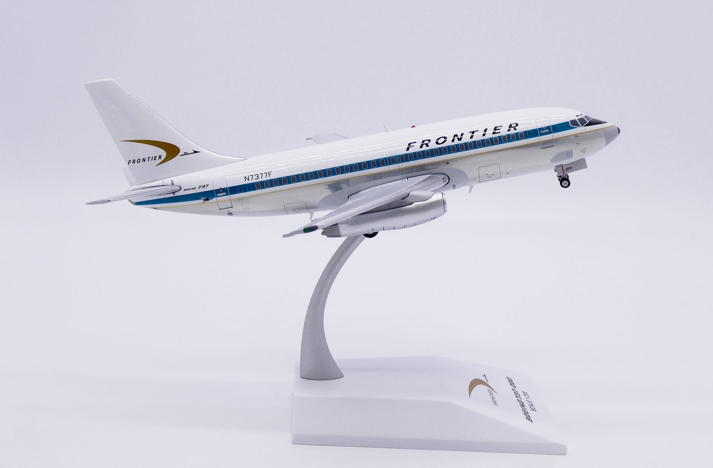 JC WINGS B737-200 FRONTIER AIRLINES (POLISHED) REG: N7377F