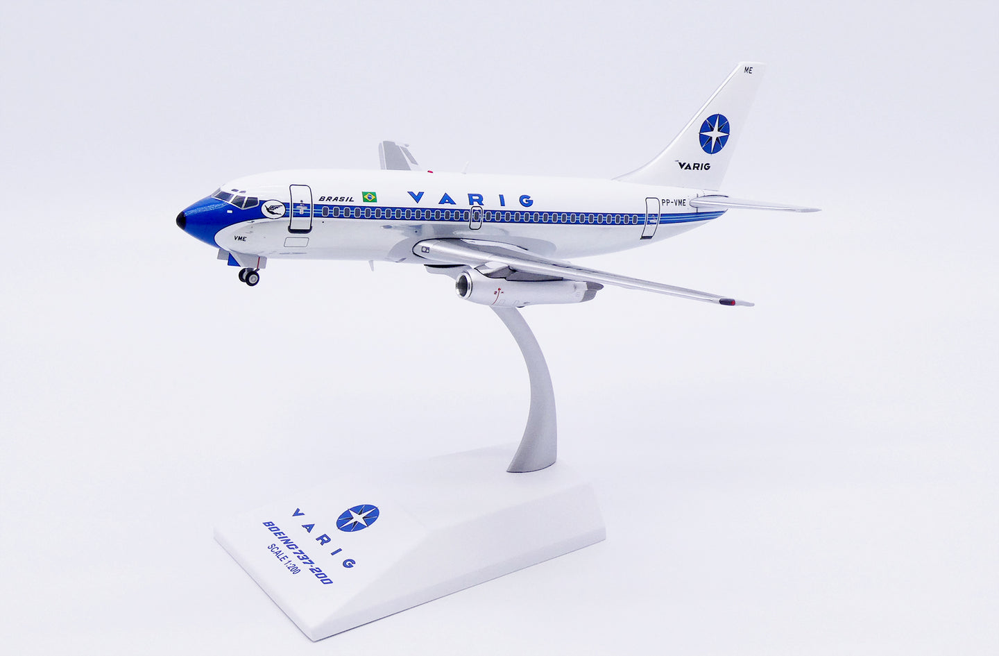 JC WINGS B737-200 VARIG (POLISHED) REG: PP-VME