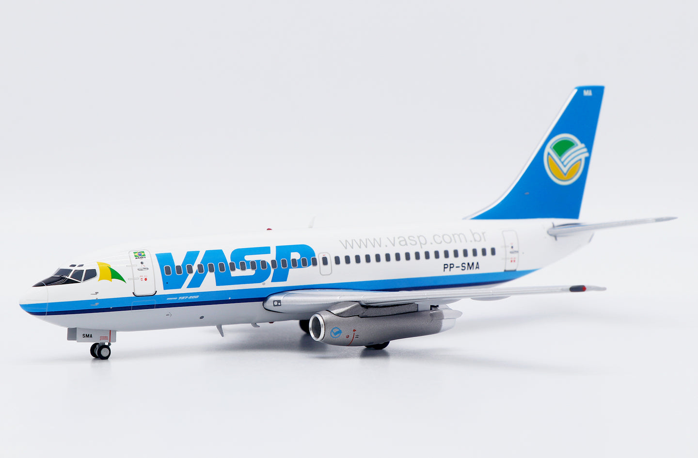 JC WINGS B737-200 VASP "WWW.VASP.COM.BR" REG: PP-SMA