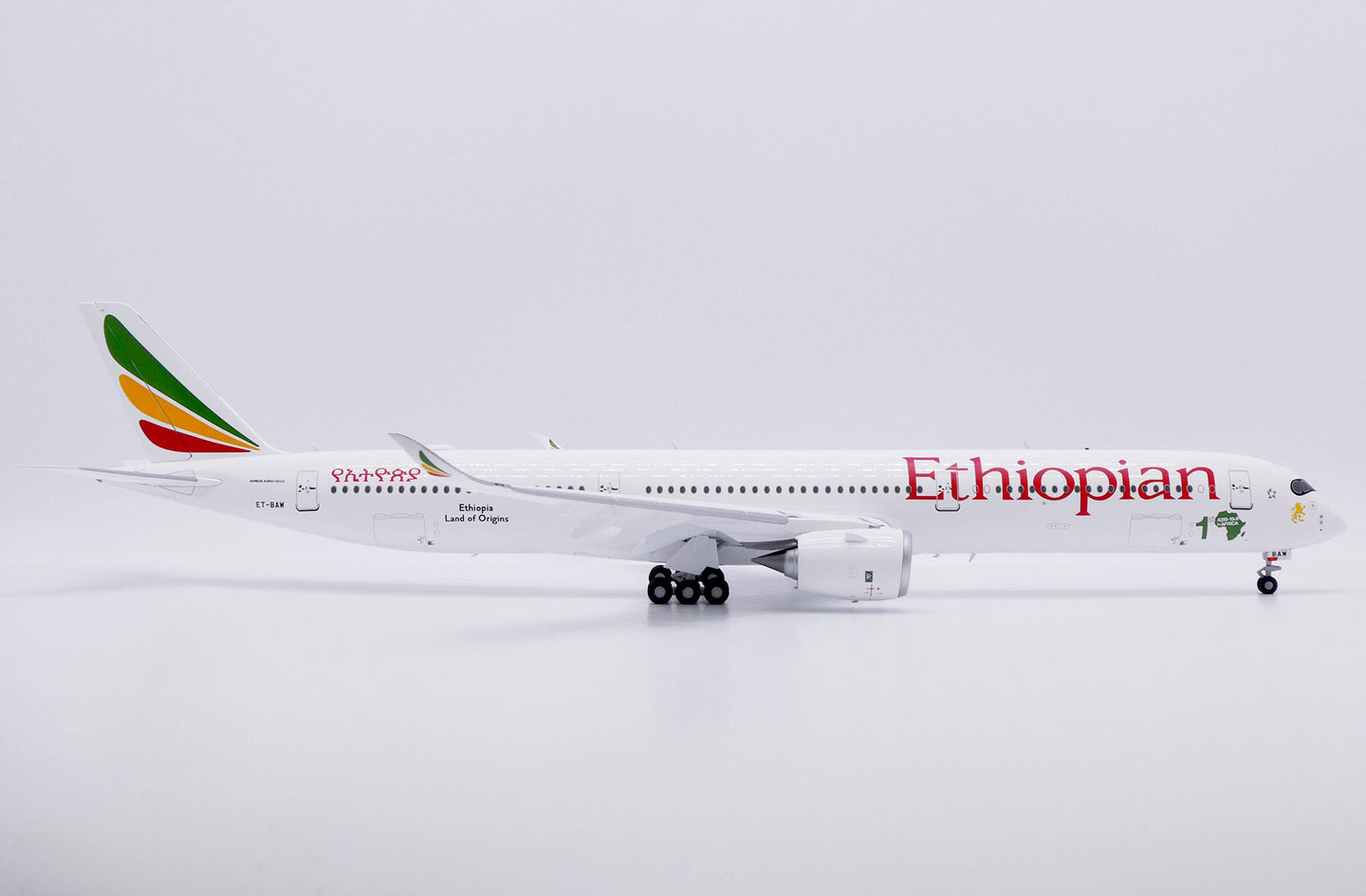 JC WINGS A350-1000 ETHIOPIAN AIRLINES "1ST A350-1000 IN AFRICA" (FLAPS DOWN) REG: ET-BAW