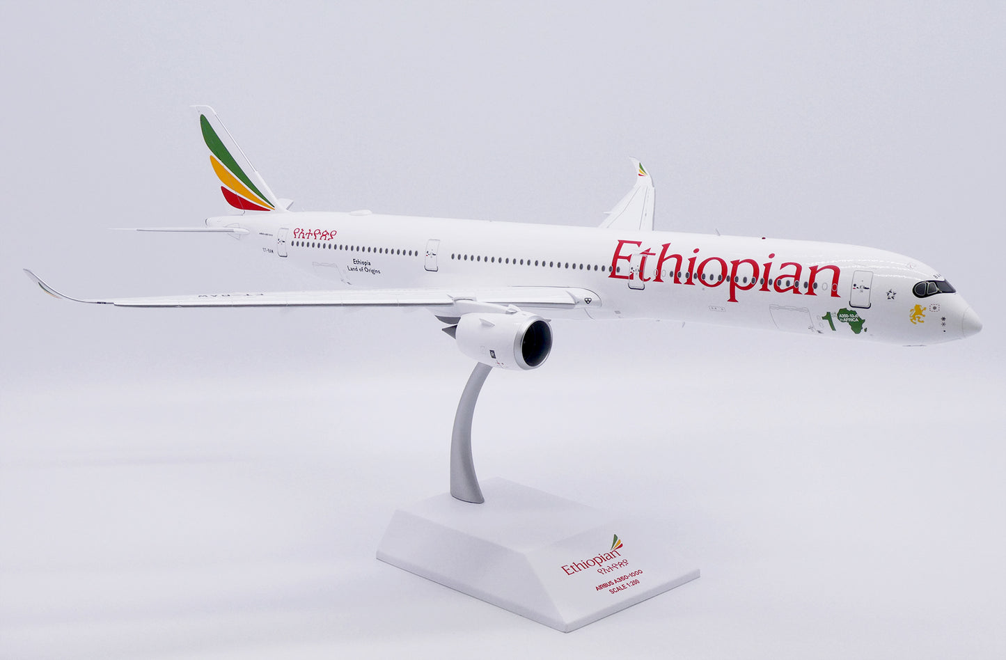 JC WINGS A350-1000 ETHIOPIAN AIRLINES "1ST A350-1000 IN AFRICA" (FLAPS DOWN) REG: ET-BAW