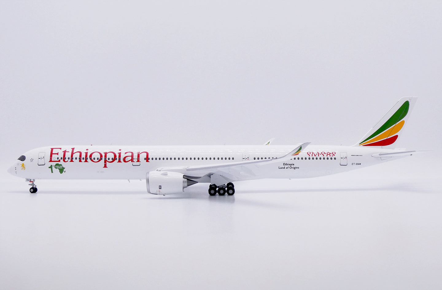 JC WINGS A350-1000 ETHIOPIAN AIRLINES "1ST A350-1000 IN AFRICA" (FLAPS DOWN) REG: ET-BAW