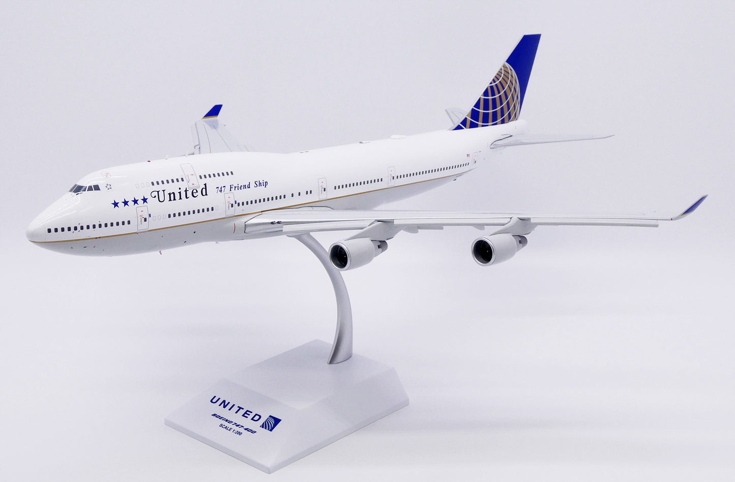 JC WINGS B747-400 UNITED AIRLINES "747 FRIEND SHIP" (FLAPS DOWN) REG: N118UA