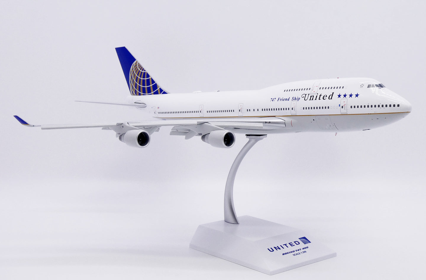 JC WINGS B747-400 UNITED AIRLINES "747 FRIEND SHIP" (FLAPS DOWN) REG: N118UA