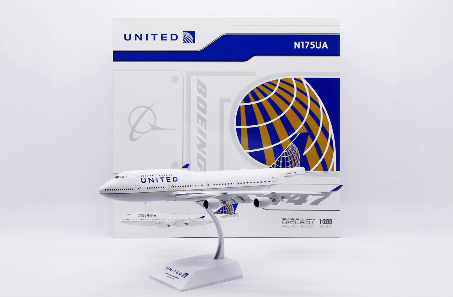 JC WINGS B747-400 UNITED AIRLINES (FLAPS DOWN) REG: N175UA