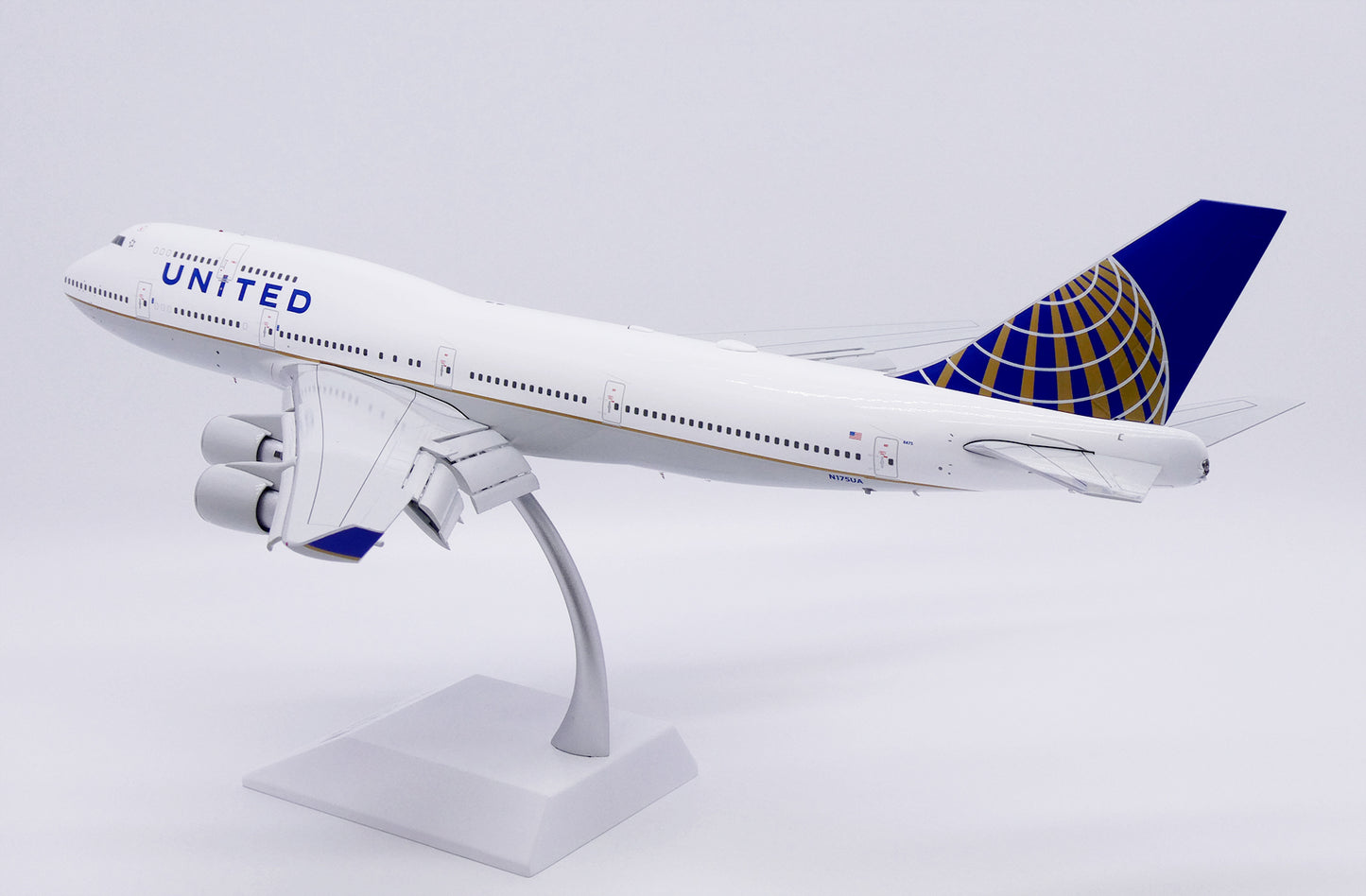 JC WINGS B747-400 UNITED AIRLINES (FLAPS DOWN) REG: N175UA