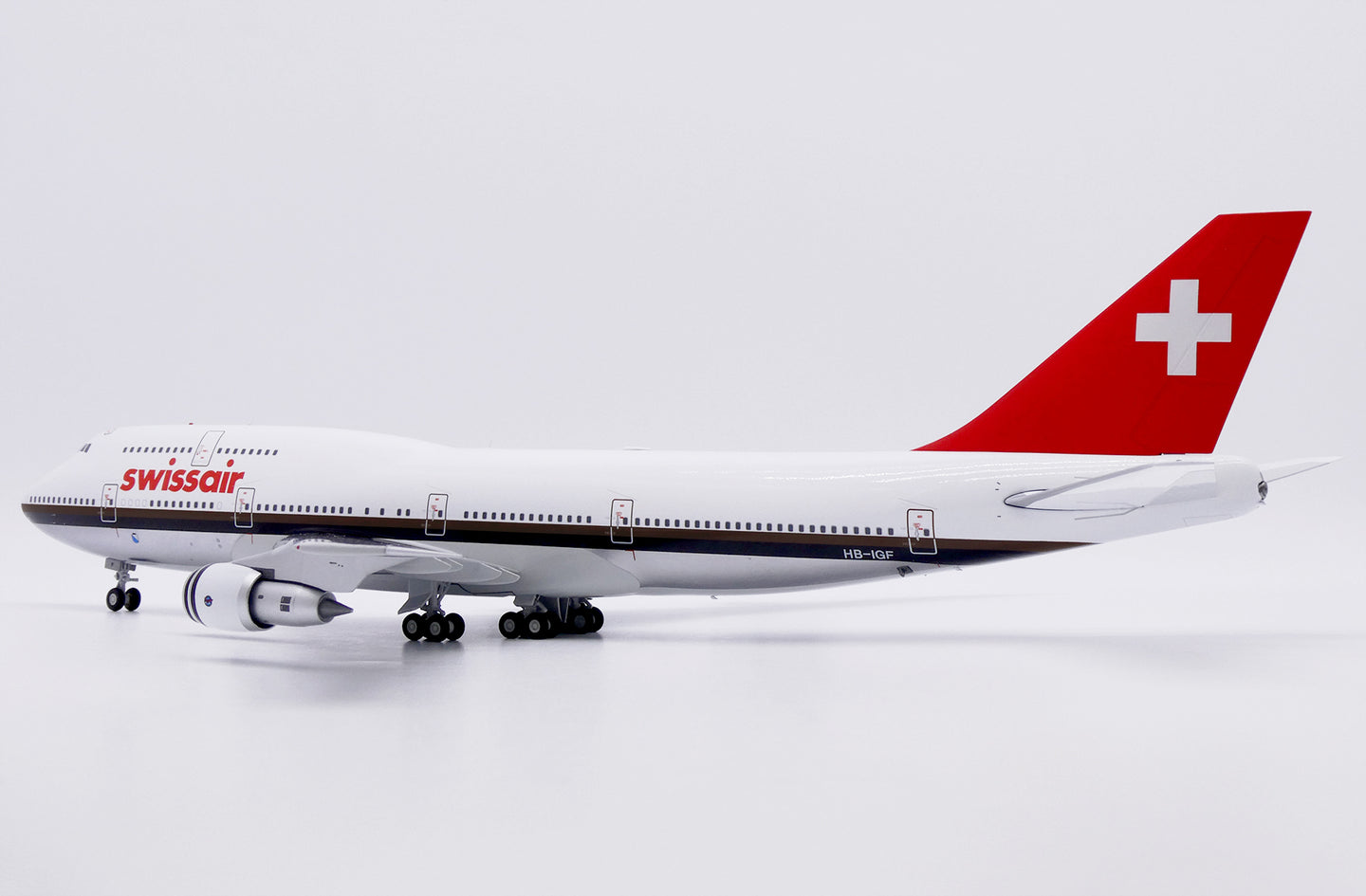 JC WINGS B747-300 SWISSAIR (POLISHED) REG: HB-IGF