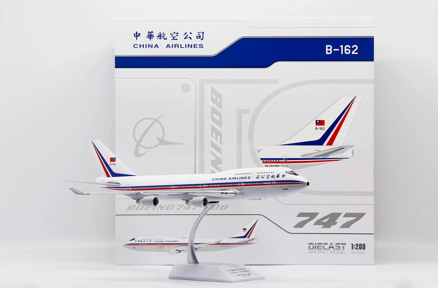 JC WINGS B747-400 CHINA AIRLINES REG: B-162