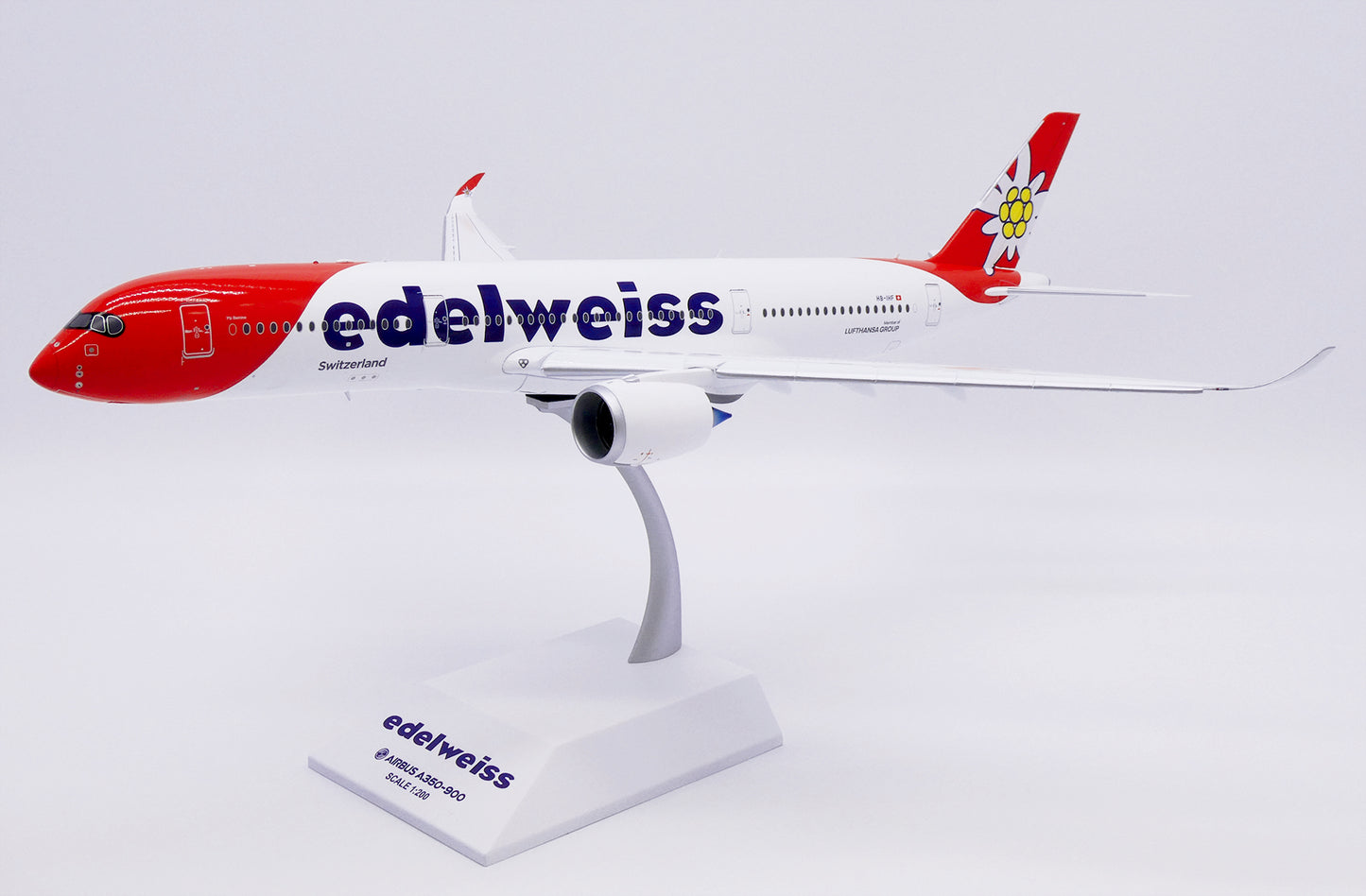 JC WINGS  A350-900XWB EDELWEISS AIR (FLAPS DOWN) REG: HB-IHC