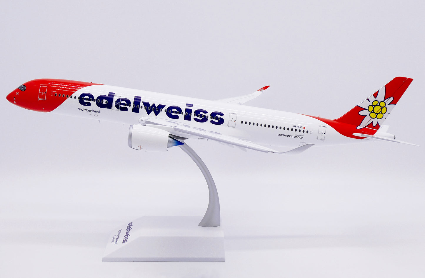 JC WINGS  A350-900XWB EDELWEISS AIR (FLAPS DOWN) REG: HB-IHC