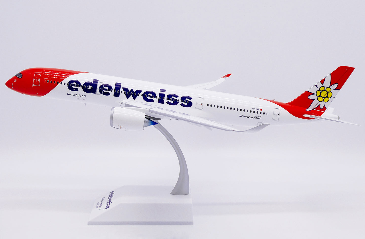 JC WINGS  A350-900XWB EDELWEISS AIR (FLAPS DOWN) REG: HB-IHC