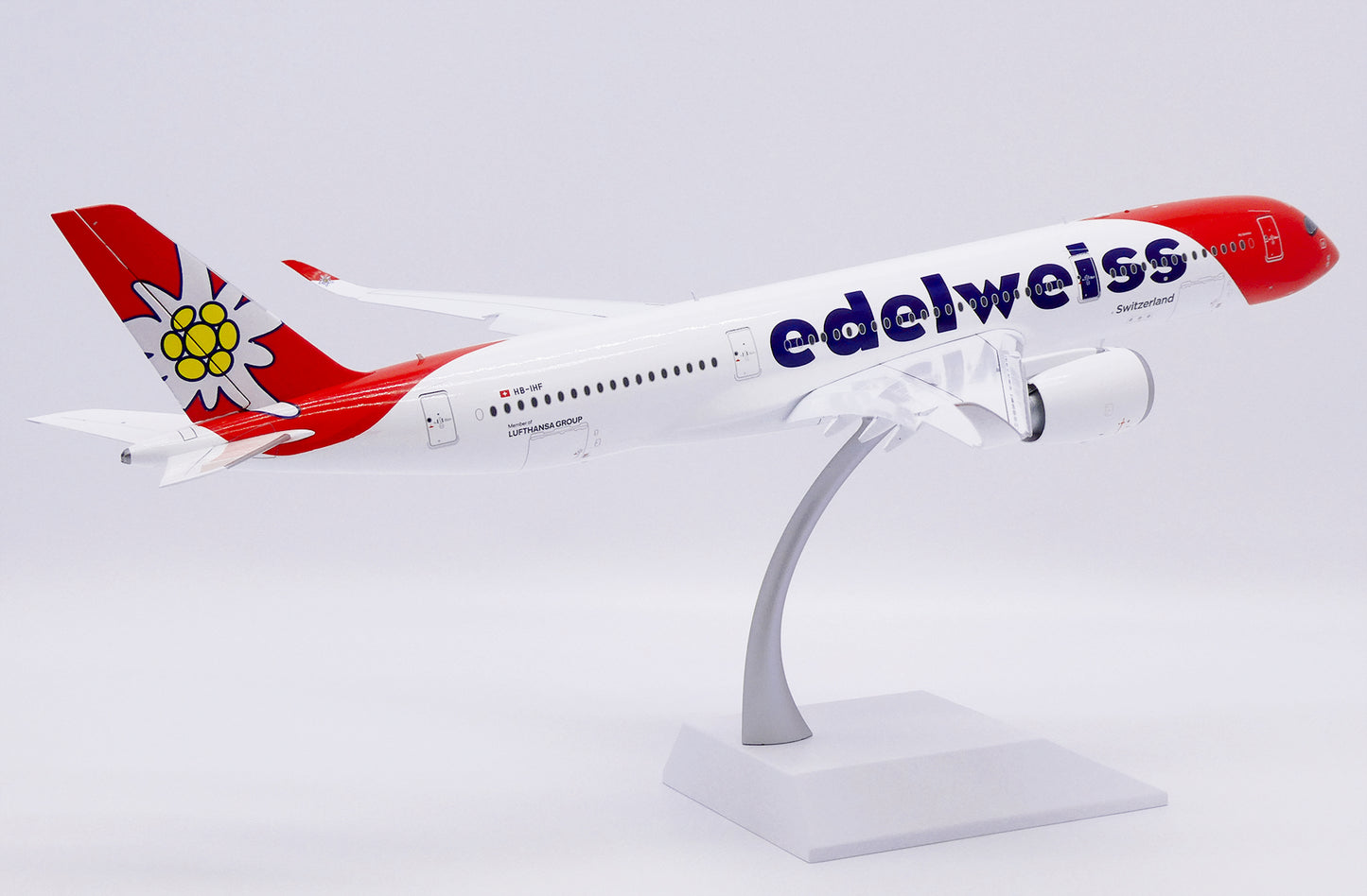 JC WINGS  A350-900XWB EDELWEISS AIR (FLAPS DOWN) REG: HB-IHC