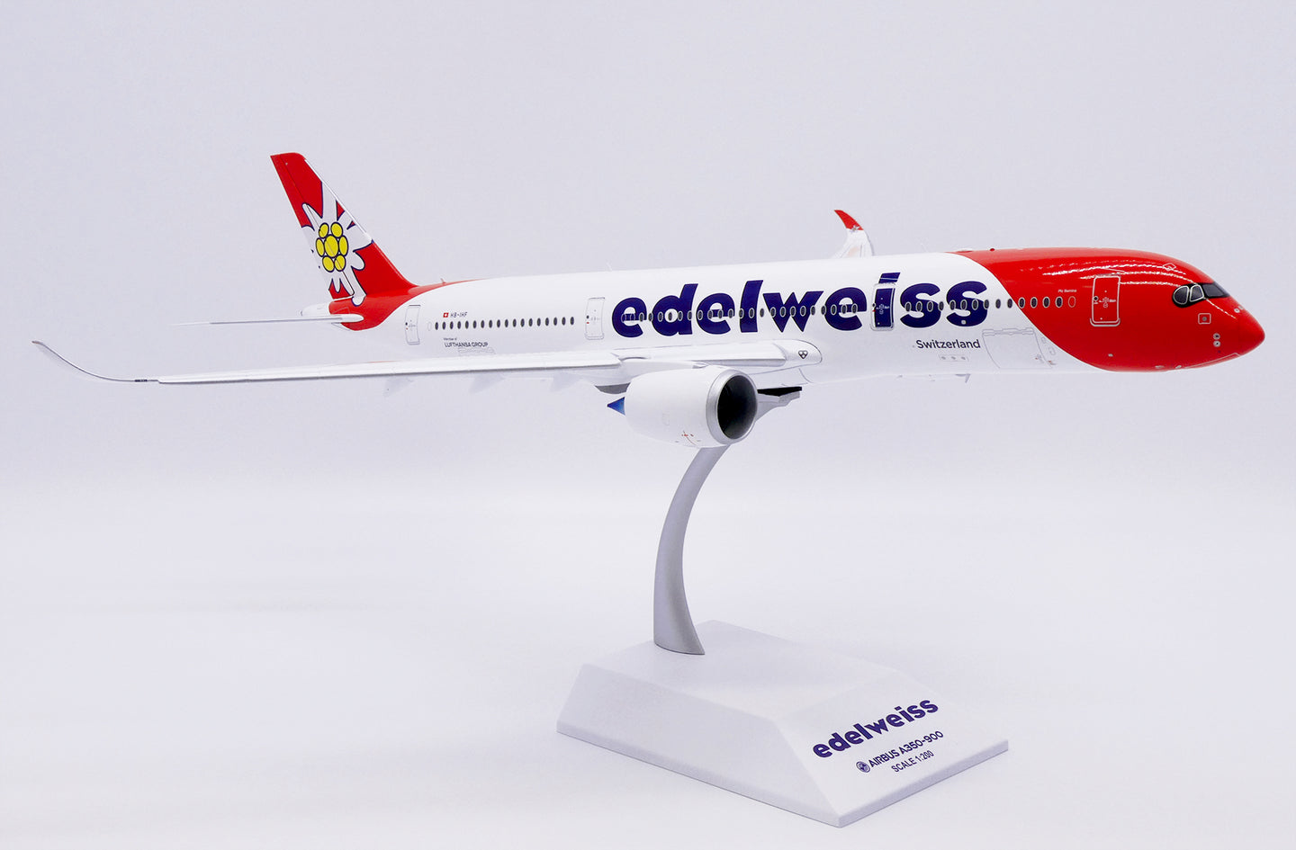 JC WINGS  A350-900XWB EDELWEISS AIR (FLAPS DOWN) REG: HB-IHC