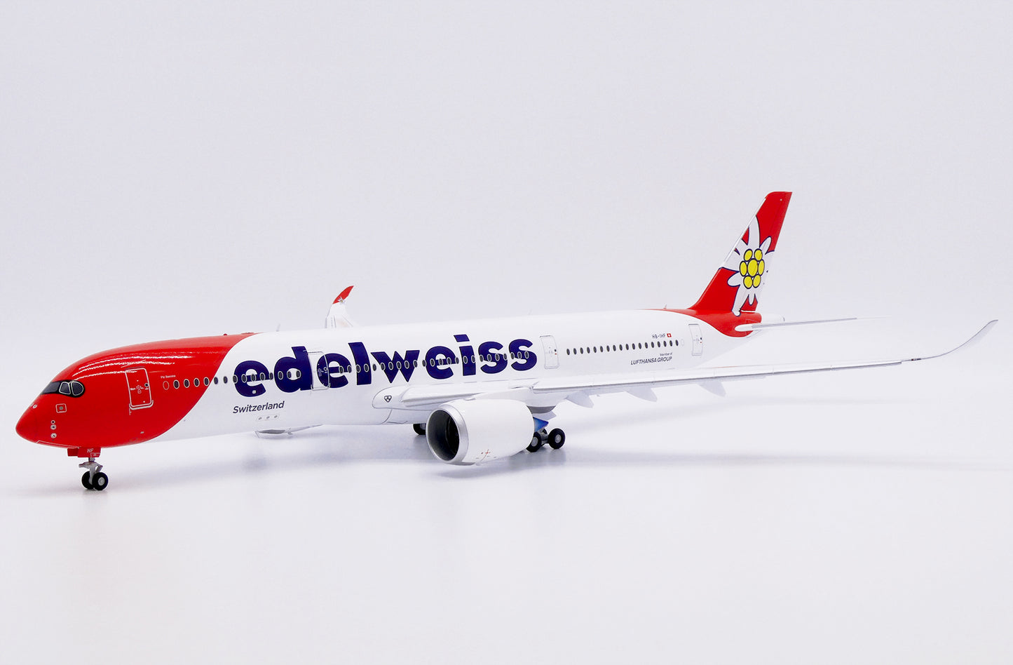 JC WINGS  A350-900XWB EDELWEISS AIR (FLAPS DOWN) REG: HB-IHC