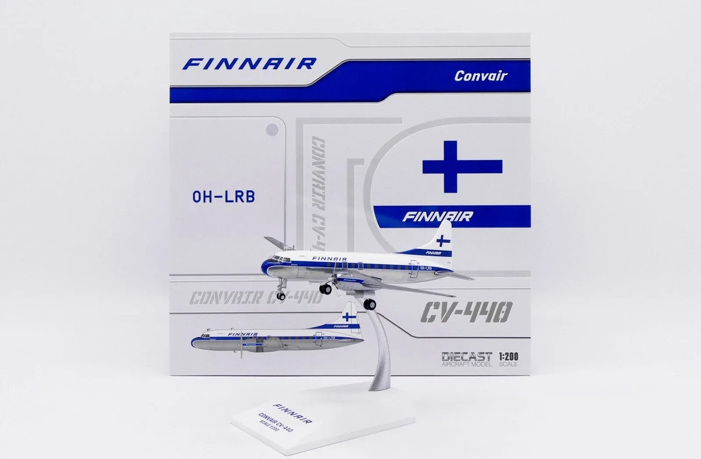 JC WINGS CV-440 FINNAIR (POLISHED) REG: OH-LRB