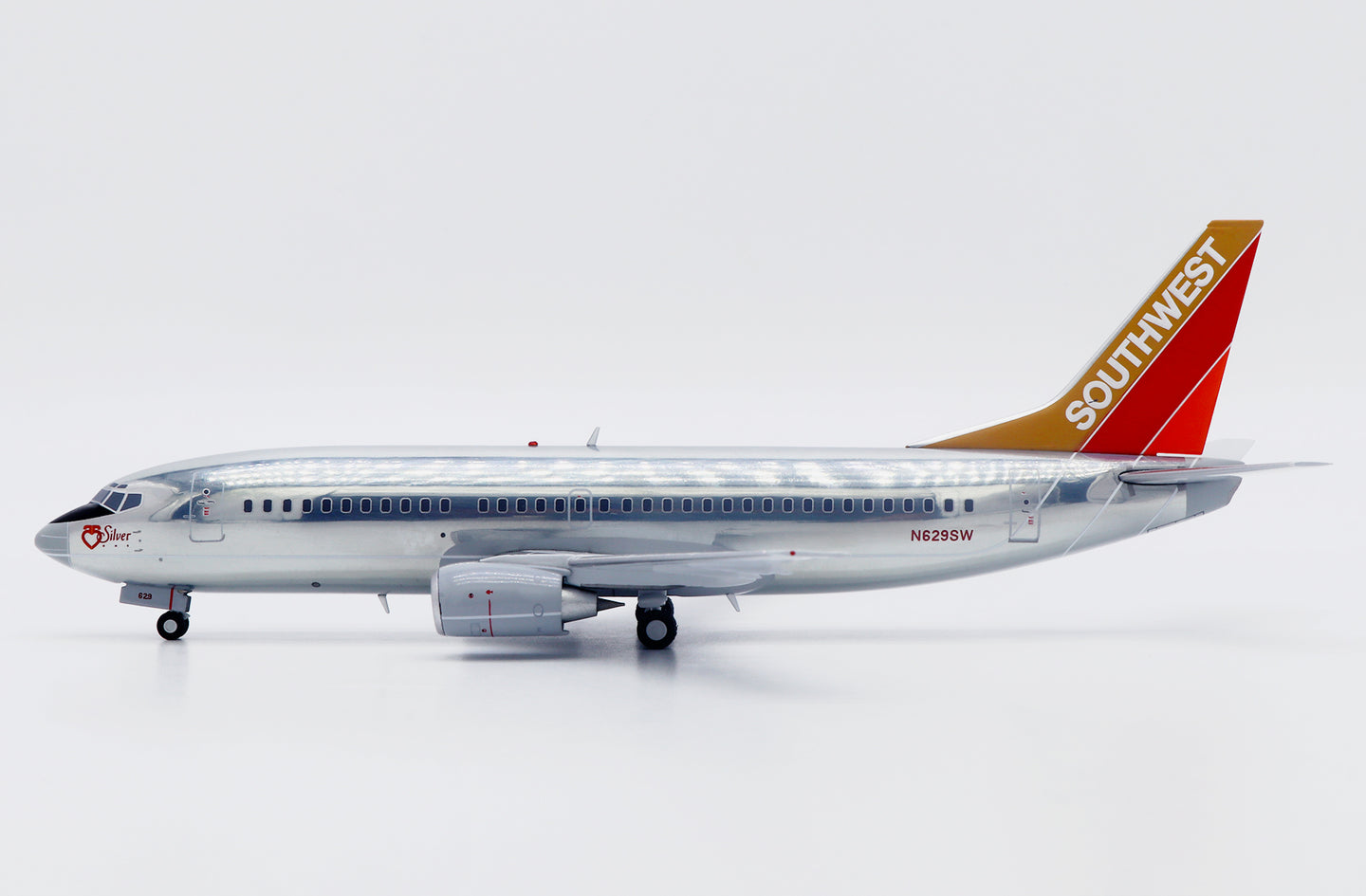 JC WINGS B737-300 SOUTHWEST AIRLINES "SILVER ONE" (POLISHED) REG: N629SW