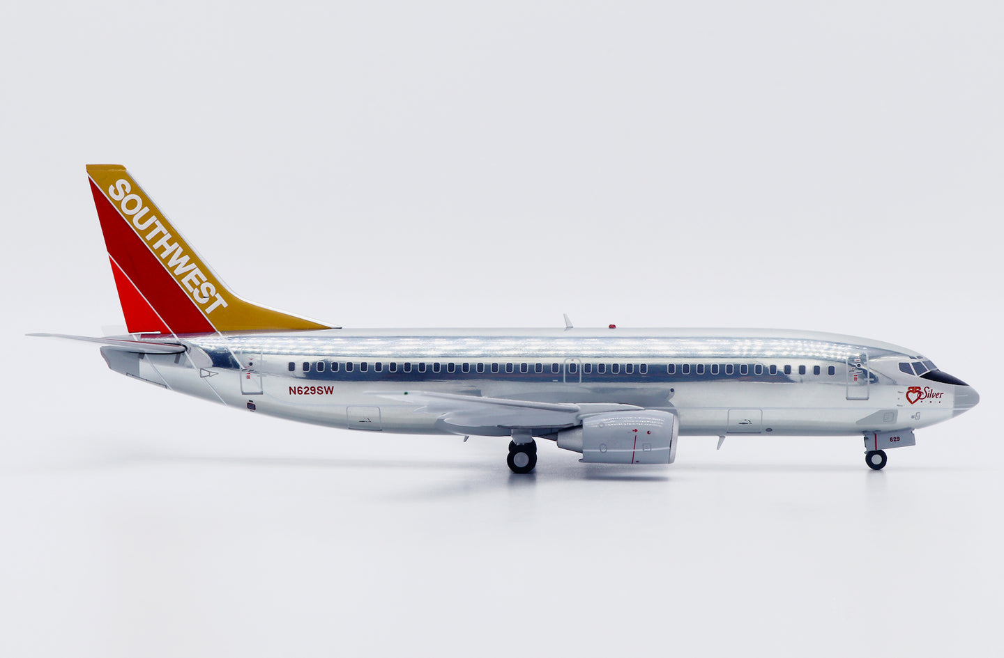 JC WINGS B737-300 SOUTHWEST AIRLINES "SILVER ONE" (POLISHED) REG: N629SW