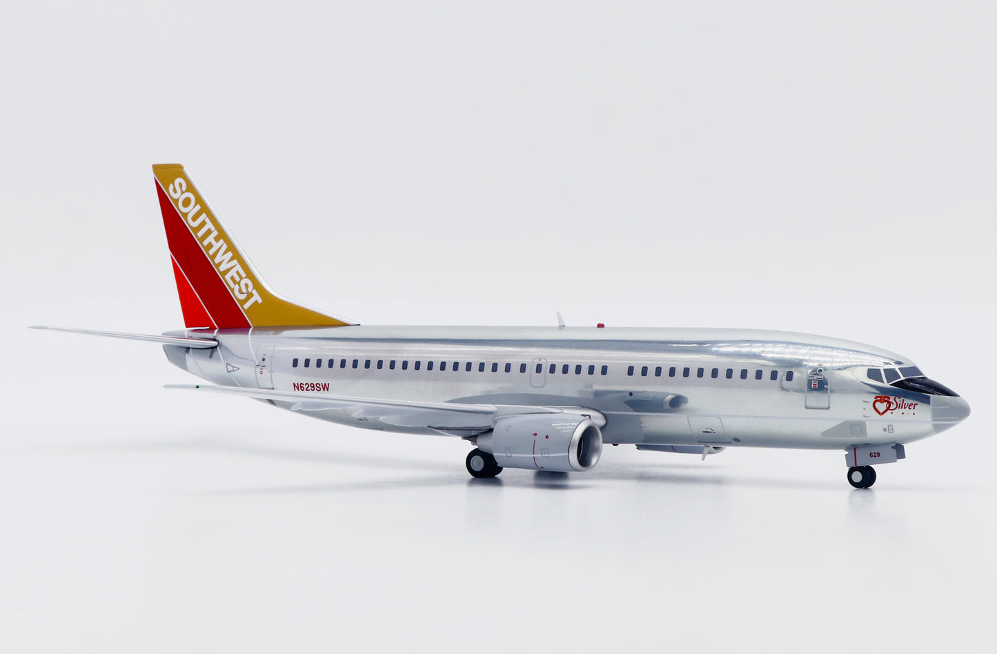 JC WINGS B737-300 SOUTHWEST AIRLINES "SILVER ONE" (POLISHED) REG: N629SW