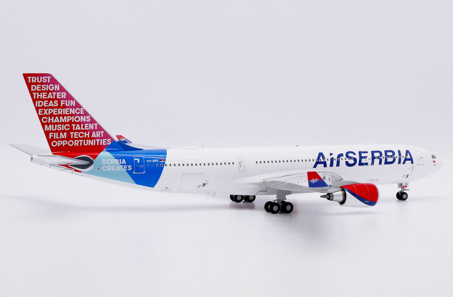 JC WINGS A330-200 AIR SERBIA "SERBIA CREATES" REG: YU-ARA