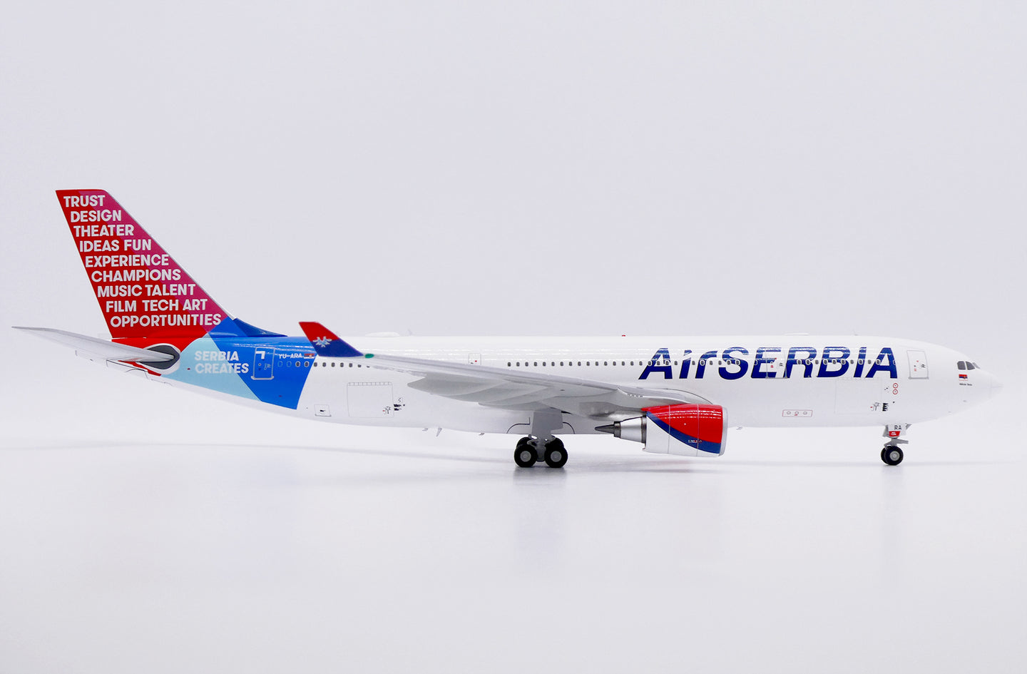 JC WINGS A330-200 AIR SERBIA "SERBIA CREATES" REG: YU-ARA