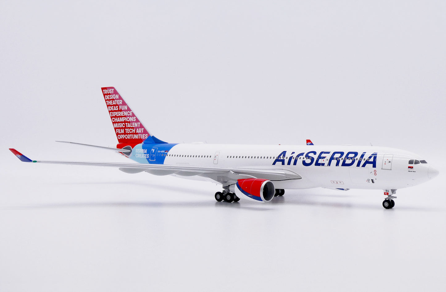 JC WINGS A330-200 AIR SERBIA "SERBIA CREATES" REG: YU-ARA