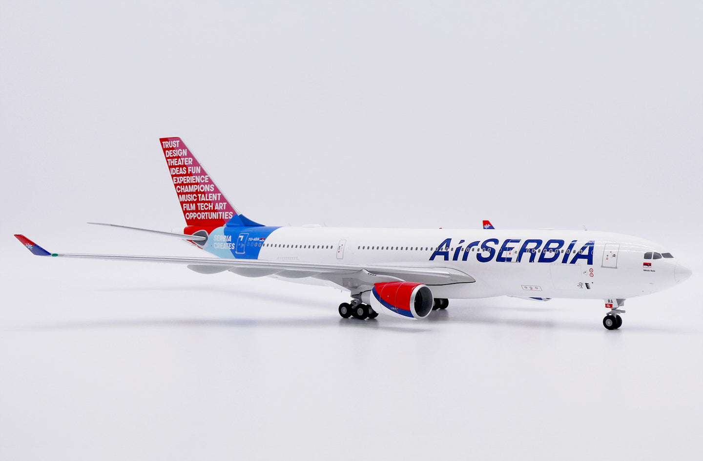 JC WINGS A330-200 AIR SERBIA "SERBIA CREATES" REG: YU-ARA