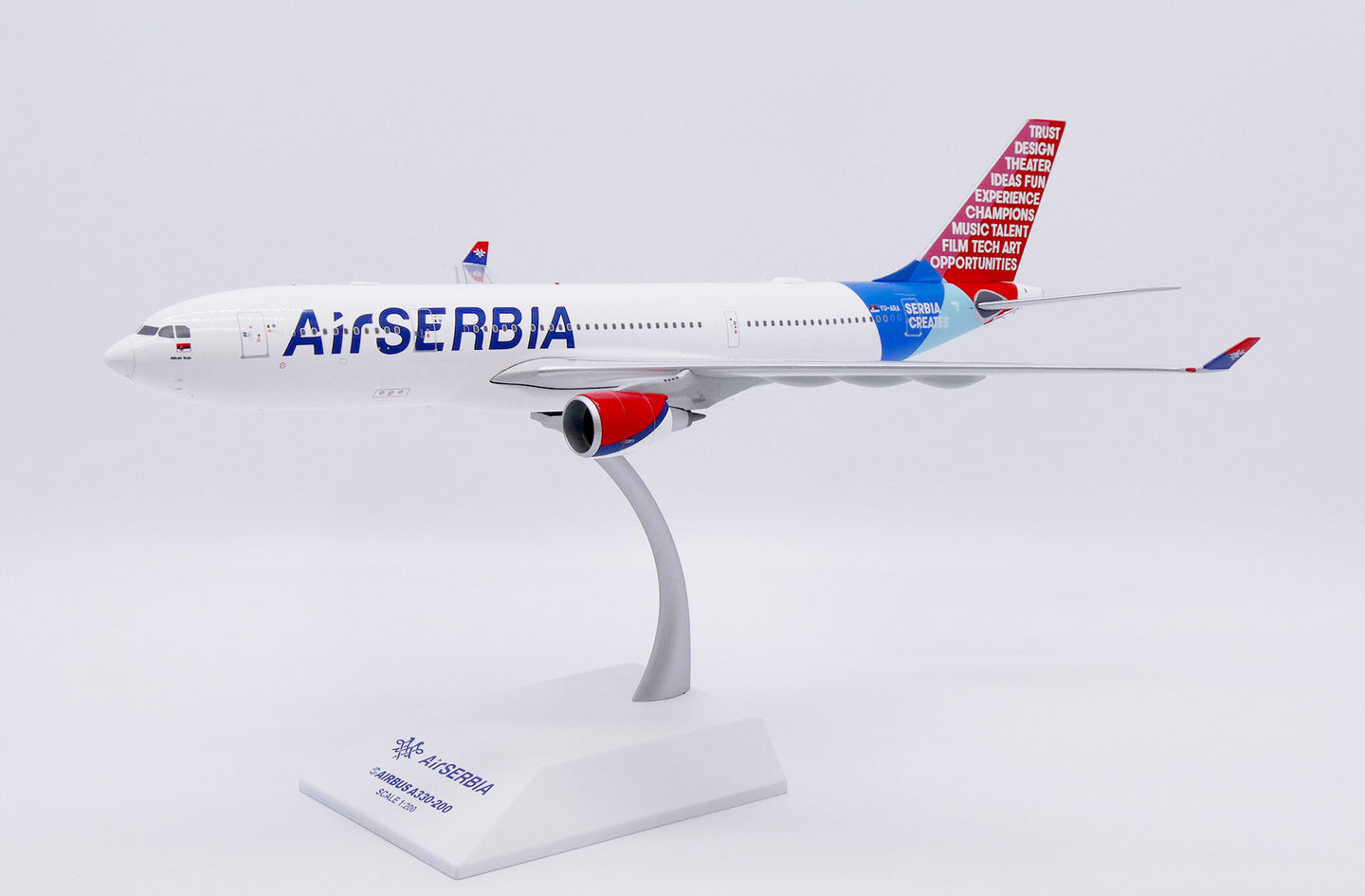 JC WINGS A330-200 AIR SERBIA "SERBIA CREATES" REG: YU-ARA