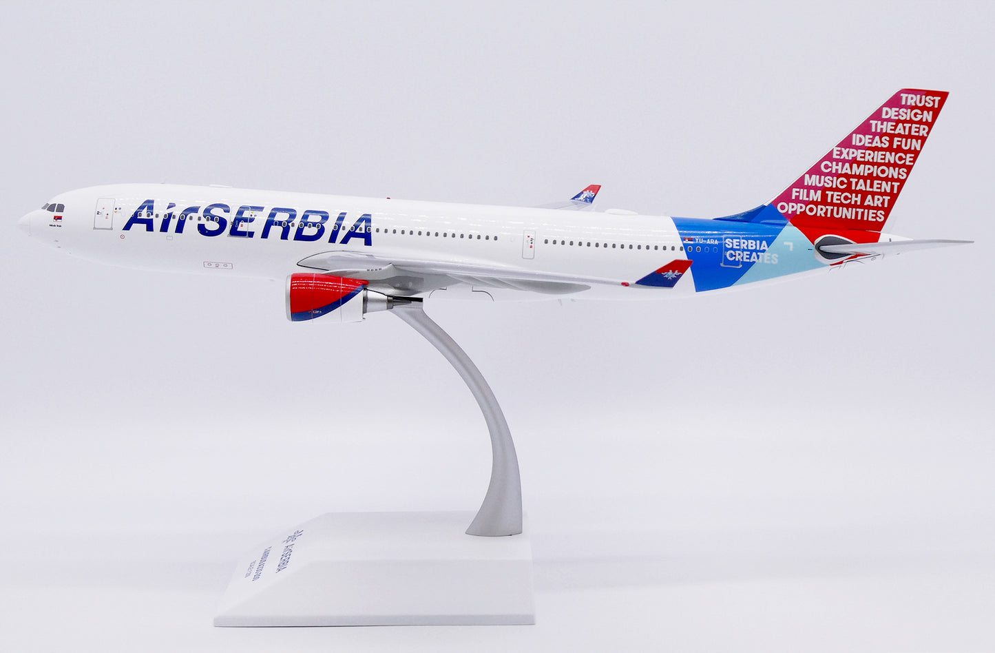 JC WINGS A330-200 AIR SERBIA "SERBIA CREATES" REG: YU-ARA