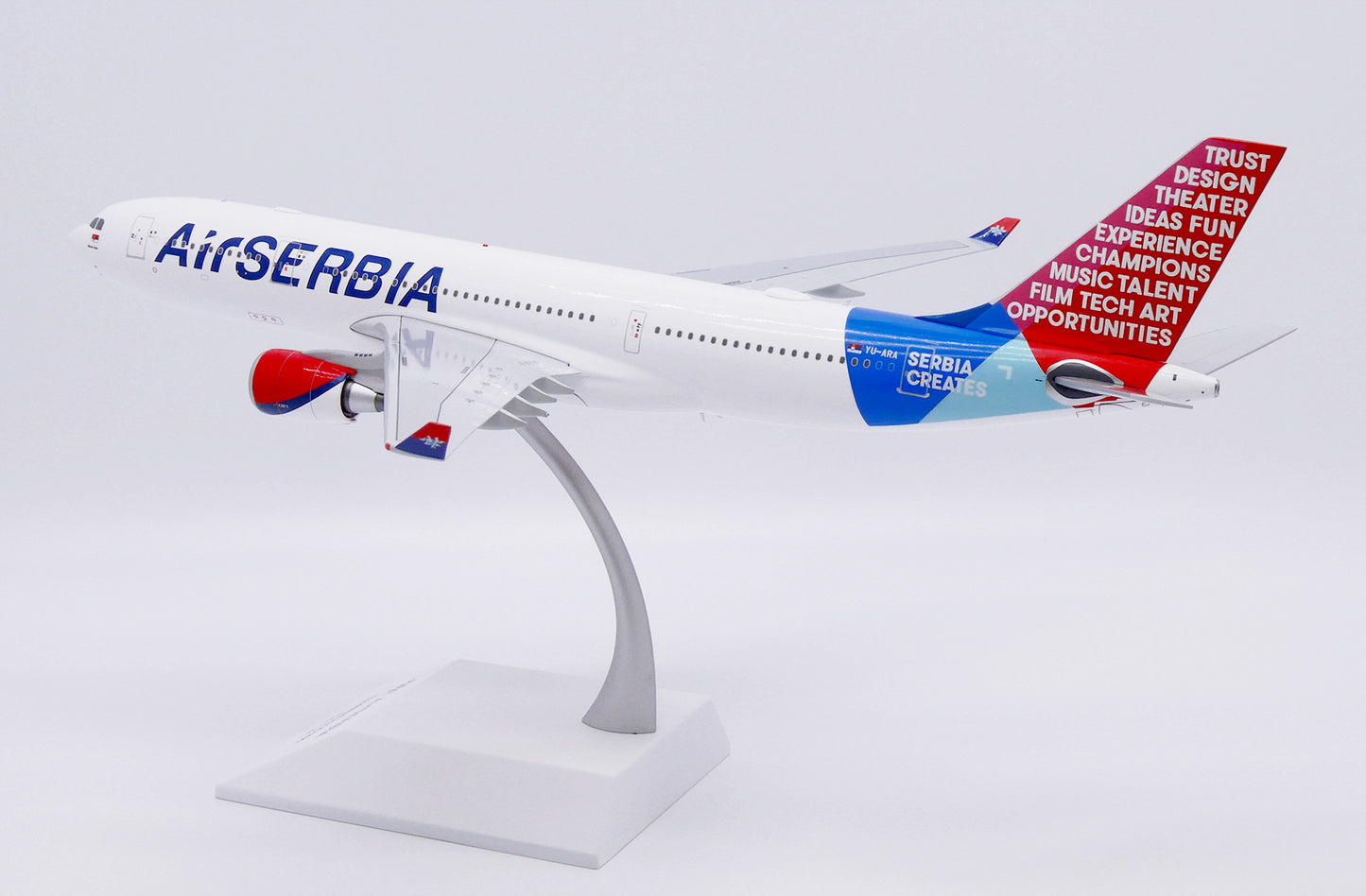 JC WINGS A330-200 AIR SERBIA "SERBIA CREATES" REG: YU-ARA