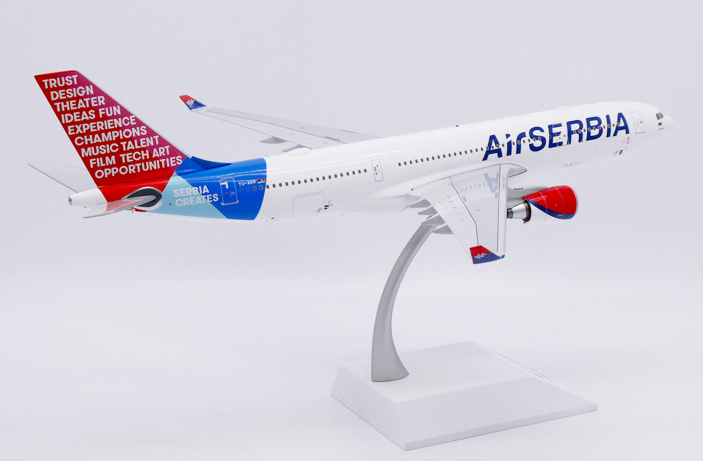 JC WINGS A330-200 AIR SERBIA "SERBIA CREATES" REG: YU-ARA