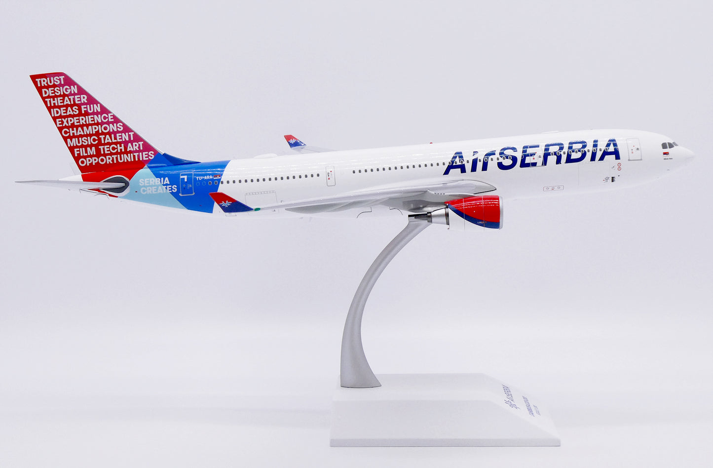 JC WINGS A330-200 AIR SERBIA "SERBIA CREATES" REG: YU-ARA