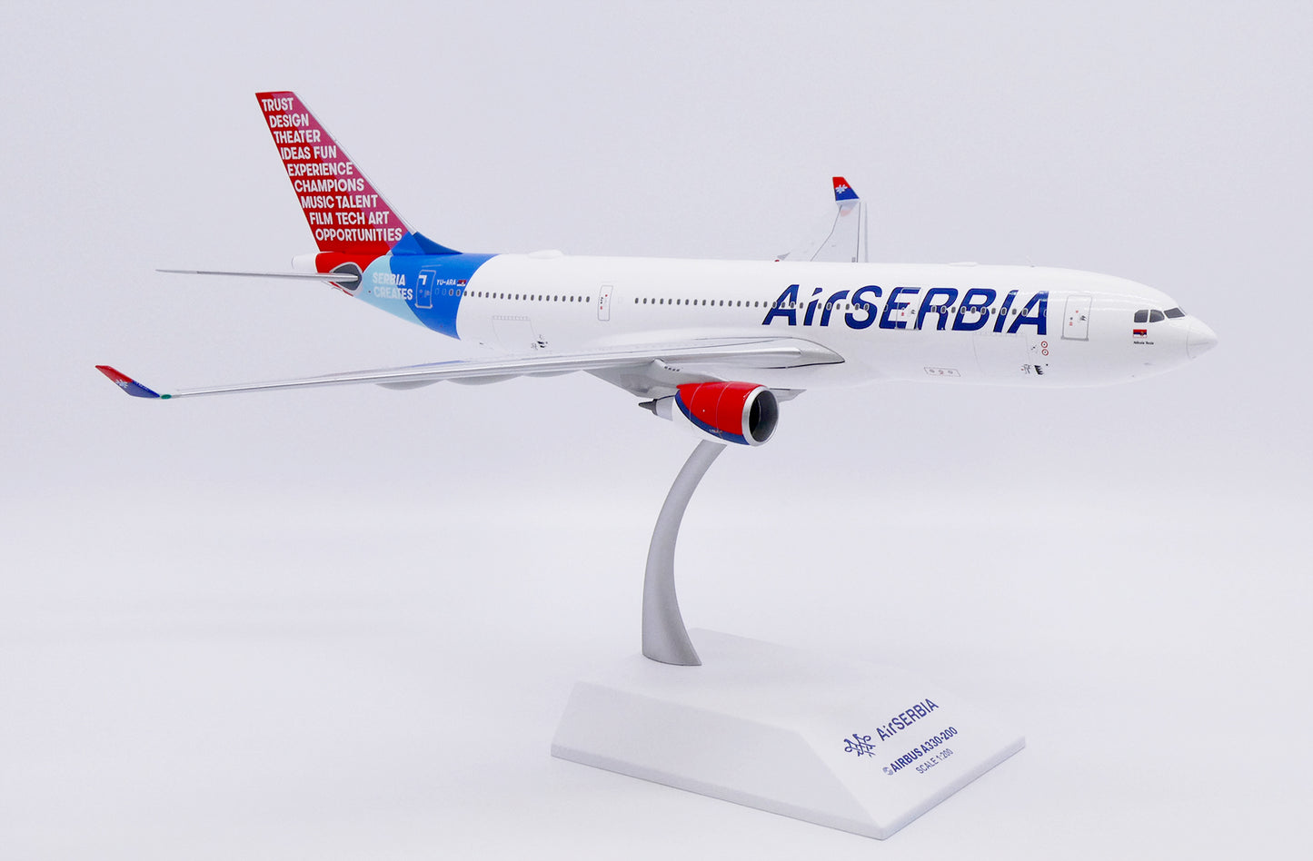 JC WINGS A330-200 AIR SERBIA "SERBIA CREATES" REG: YU-ARA