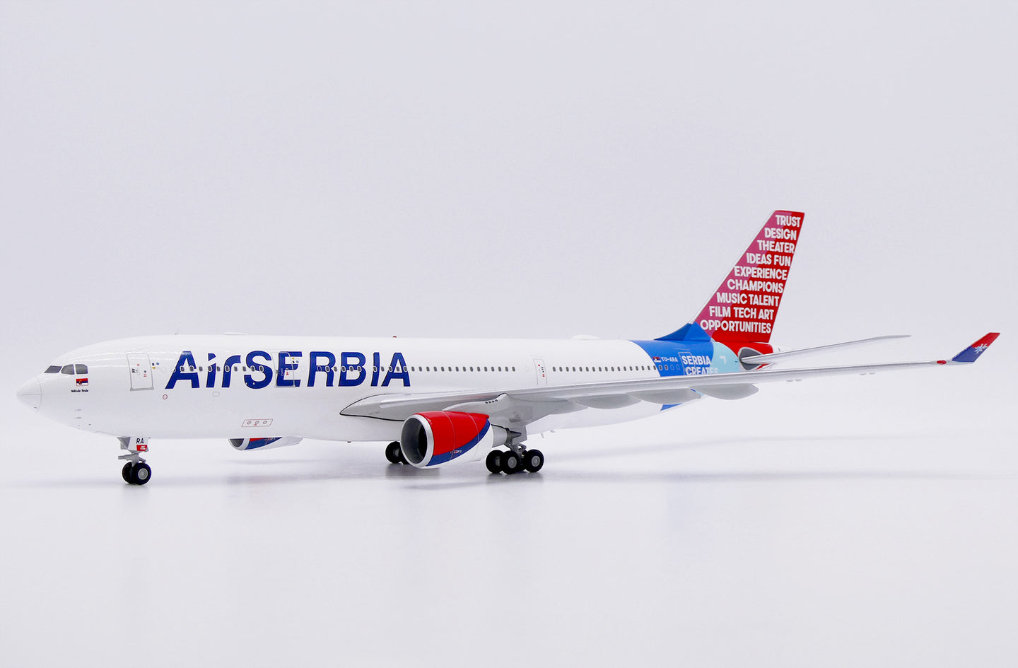 JC WINGS A330-200 AIR SERBIA "SERBIA CREATES" REG: YU-ARA
