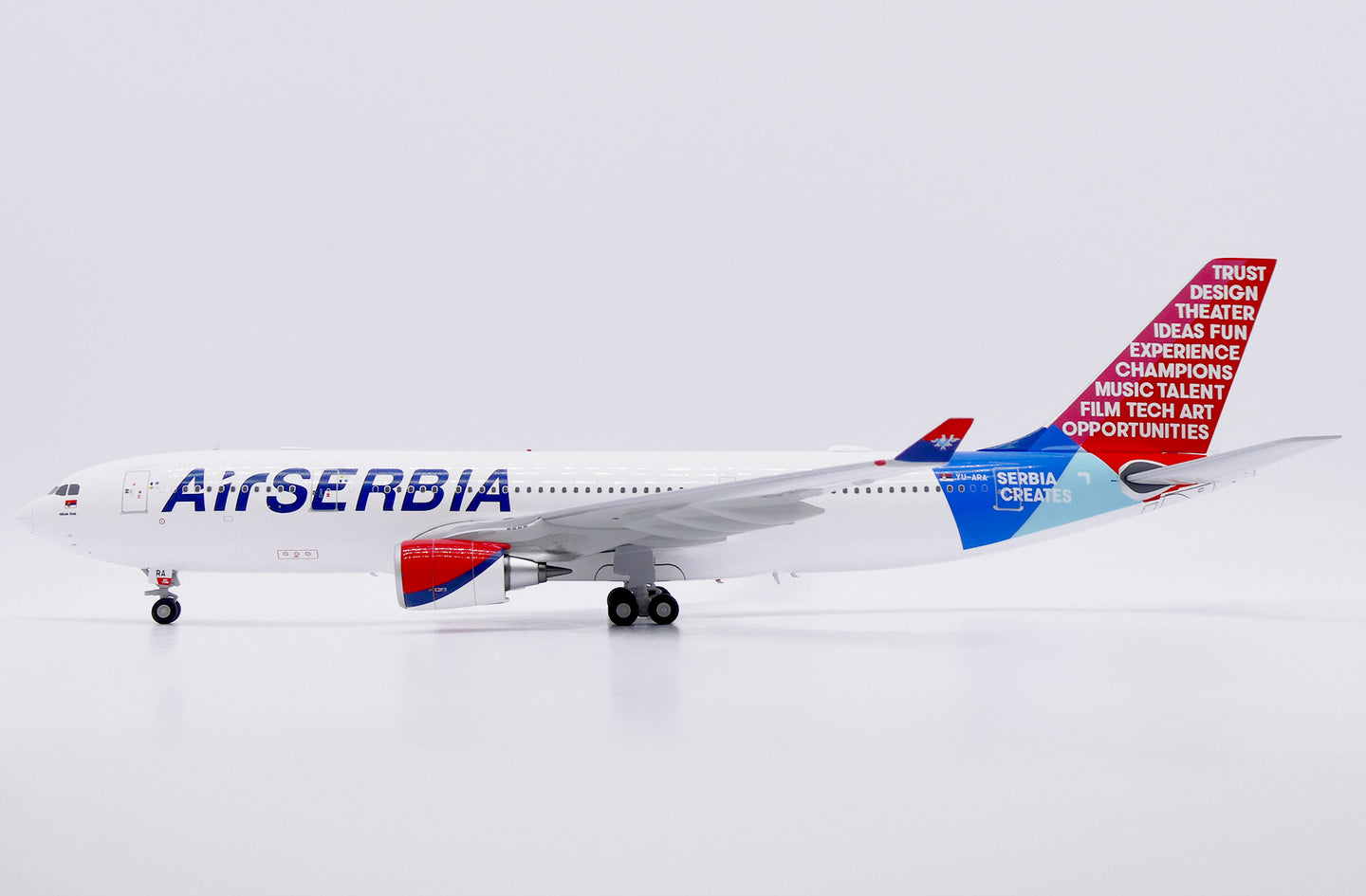 JC WINGS A330-200 AIR SERBIA "SERBIA CREATES" REG: YU-ARA